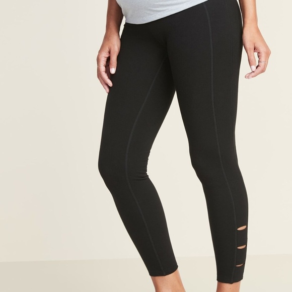Maternity High-Waisted 7/8 Balance Yoga Leggings - Picture 1 of 3